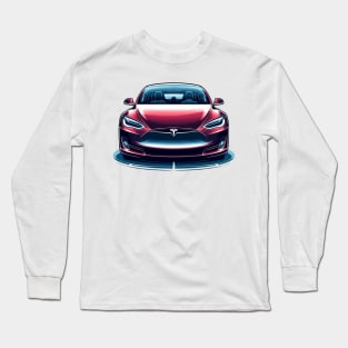 Tesla Model S Long Sleeve T-Shirt